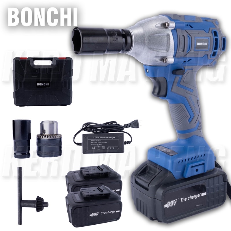 Bonchi บล็อคแบตเตอรี่ 99V 2in1 (บล็อกแบต สว่านแบต) | Shopee Thailand
