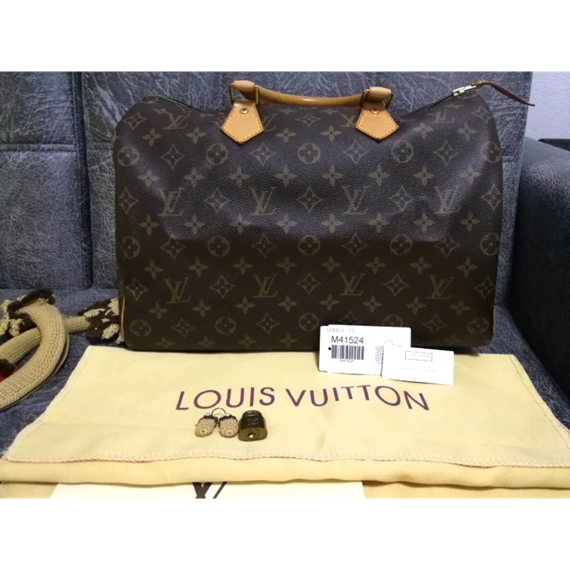 LV SPEEDY 35 Monogram ปี13 แท้ 100% | Shopee Thailand