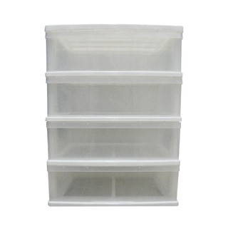 ตู้ลิ้นชักใส 4 ชั้น PICNIC PLAST 2999-4 60.5x41x82.4 ซม. ตู้ลิ้นชัก 4ชั้น 60.5x41x82.4cm 2999-4ใส ตู้ลิ้นชักตั้งพื้น อเน