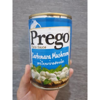 พร้อมส่ง !! Prego Carbonara Mushroom พรีโก้ พาสต้าซอสคาร์โบนาร่าผสมเห็ด 300 กรัม กระป๋องฟ้า