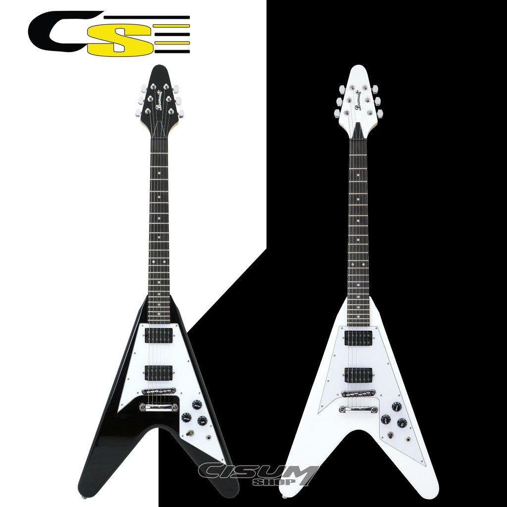 paramount-กีตาร์ไฟฟ้าทรง-flying-v-รุ่น-e235-flying-v-guitar-กระเป๋า-flying-v