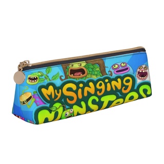 ภาพหน้าปกสินค้ากระเป๋าเครื่องสําอาง กระเป๋าดินสอหนัง ลาย My Singing Monsters แฟชั่น สําหรับนักเรียน สํานักงาน โรงเรียน ที่เกี่ยวข้อง