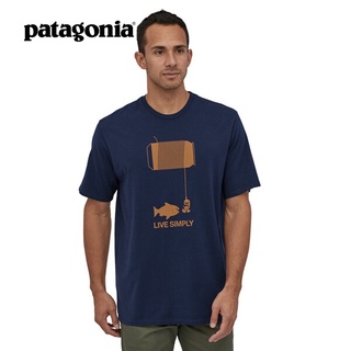 Patagonia/bata สินค้าใหม่ เสื้อยืดลําลอง แขนสั้น สําหรับผู้ชาย