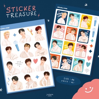 ภาพขนาดย่อของภาพหน้าปกสินค้าTREASURE สติ๊กเกอร์ไดคัท กันน้ำ จากร้าน junlarnawasein บน Shopee