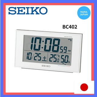 【ส่งตรงจากญี่ปุ่น】 Seiko นาฬิกาดิจิทัล Lcd พร้อมเทอร์โมมิเตอร์วัดอุณหภูมิ Bc402W Bc402K