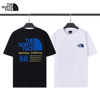 【พร้อมส่ง ของแท้ 100%】เสื้อยืดคอกลม แขนสั้น ผ้าฝ้าย ทรงหลวม ลาย The North Face แฟชั่นฤดูร้อน สําหรับผู้ชาย ผู้หญิง M-XXL