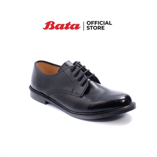 *Best Seller* Bata บาจา รองเท้าทางการ รองเท้าสุภาพ รองเท้านักศึกษา รองเท้าหนังPVC สำหรับผู้ชาย รุ่น Campus สีดำ 8216780