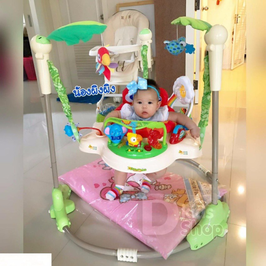 jumperoo-rainforest-จั้มเปอร์เด็ก-มีดนตรี-มีไฟ-เสริมพัฒนาการเด็ก