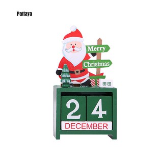 ภาพขนาดย่อของภาพหน้าปกสินค้าPปฏิทินไม้ลายซานต้า/สโนว์แมน/กวางเอลก์ สำหรับตกแต่งคริสต์มาส จากร้าน pattaya.th บน Shopee