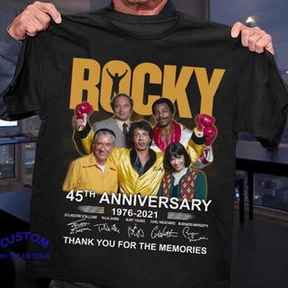 เสื้อยืด พิมพ์ลาย Rocky Balboa 45Th Anniversary สําหรับผู้ชาย