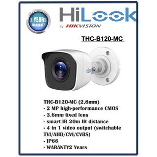 สินค้า HIlook 2Mp THC-B120-MC กล้องเก่าให้ใช้งานได้กับเครื่องบันทึกเดิมปรับได้ 4ระบบ TVI/CVI/AHD/CVBS เสียบใช้งานได้เลย