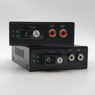 MEDIA แปลงไฟเบอร์ออกเป็นเสียง AUDIO TO FIBER EXTENDER 2 RCA 20KM (หัว sc)รหัสMD029