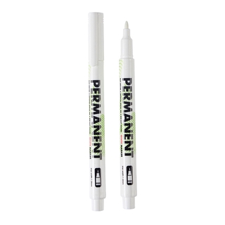ปากกามาร์กเกอร์ ขนาดหัวปากกา 1 มม. สีสวยสด ปากกาหมึกสีขาว กันน้ำได้