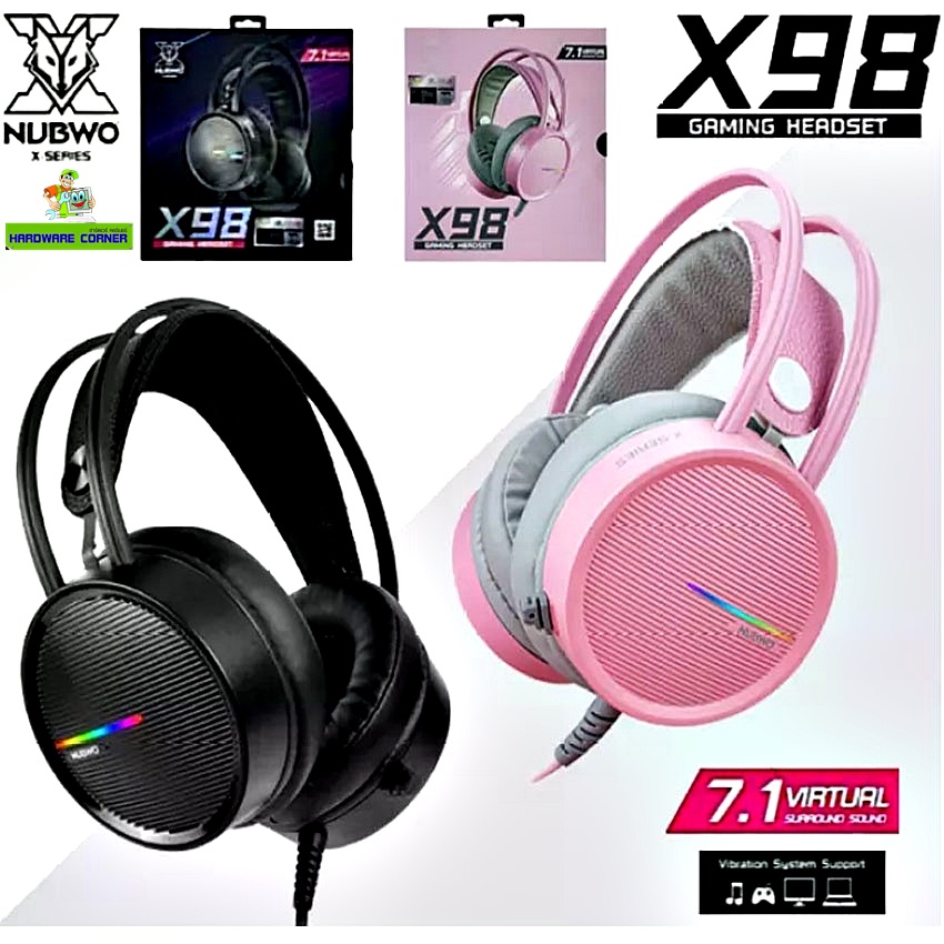 ภาพหน้าปกสินค้า️หูฟังเกมมิ่งเสียงดี ️ NUBWO X98 Gaming Headset 7.1 Virtual Surround หูฟังสำหรับนักเล่นเกมส์ จากร้าน hardware_corner บน Shopee