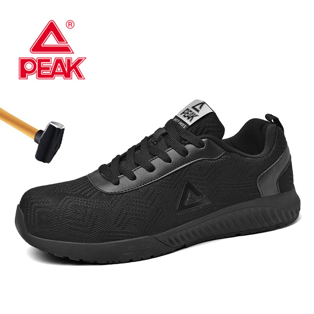 ภาพหน้าปกสินค้าPEAK LR02232 รองเท้าเซฟตี้หุ้มข้อ หัวคอมโพสิท สีดำ Safety Shoes