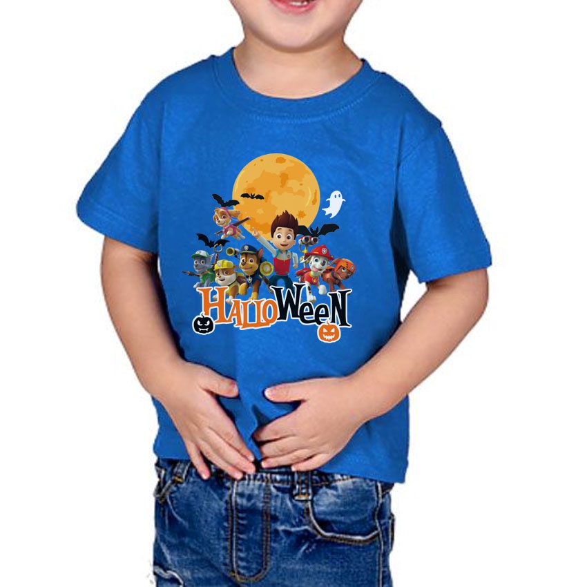 สินค้าอยู่ไทย-เสื้อยืดเด็ก-paw-patrol-ขบวนการเจ้าตูบ-ฮาโลวีน-halloween