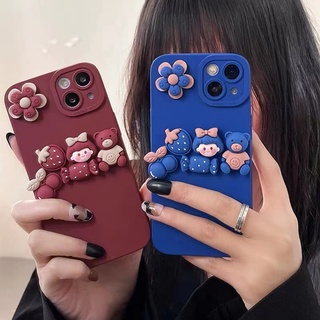 เคสโทรศัพท์มือถือ ลายการ์ตูนหมีน่ารัก สําหรับ case samsung Galaxy A05 A05S A03 A03S A13 A04 A04S A23 A33 A53 A02 A02S A12 A32 A72 A20 A30 A11 A31 A51 A71 A10S A20S A21S A52S A52 A30S A50S A50 A7 2018 M11 M10