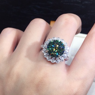 ภาพขนาดย่อของภาพหน้าปกสินค้าS925เงินสเตอร์ลิง Moissanite แหวนผู้หญิงอุปกรณ์เสริมเครื่องประดับแฟชั่นมรกตแหวนเพชร จากร้าน silverbaby.th บน Shopee