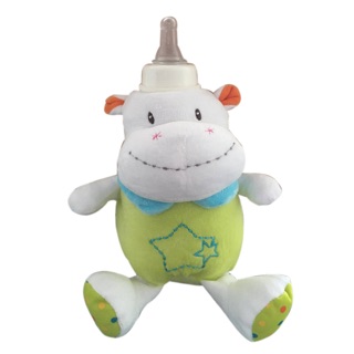 Babygaga ตุ๊กตาครอบขวดนมฮิปโป Baby Bottle Holder Hippo