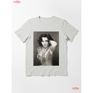 เสื้อยืดโอเวอร์ไซส์2022 K-drama Elizabeth Taylor Essential T-Shirt ผู้หญิง ดพิมพ์ลาย เสื้อยืดผ้าฝ้าย คอกลม cotton แฟชั่น