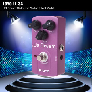 สินค้า yohi 2018 joyo jf - 34 us dream distortion อุปกรณ์ทรูบายพาสสําหรับกีตาร์เครื่องดนตรี