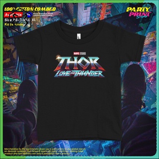 เสื้อยืด พิมพ์ลายภาพยนตร์ Thor Love And Thunder 3 Premium 24s สําหรับเด็กผู้ชาย