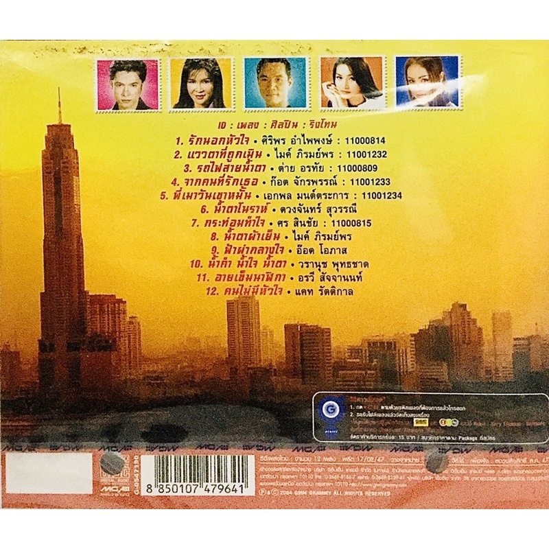 cdเพลงไทย-รวมเพลงลูกทุ่ง-ชุดจากใจที่ถูกเมิน-ลิขสิทธิ์แท้-แผ่นใหม่มือ1