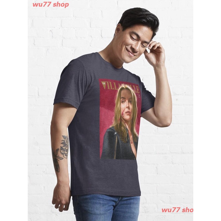2022-villanelle-painted-portrait-essential-t-shirt-เสื้อยืดพิมพ์ลาย-ดผ้าเด้ง-คอกลม-cotton-แฟชั่น-discount-unisex