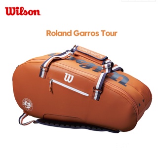 ภาพขนาดย่อของสินค้าใหม่ Wilson French Open 2/6/9/12 กระเป๋าเทนนิสสำหรับผู้ชายและผู้หญิงกระเป๋าเป้สะพายหลังกระเป๋าแบดมินตัน