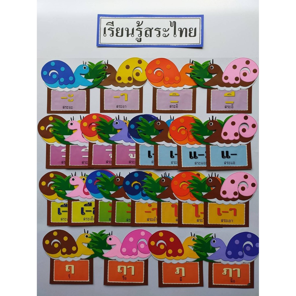 เรียนรู้สระไทย-หอยทาก-ไว้สอนเด็กๆให้เรียนรู้ภาษาไทยได้ง่ายขึ้น