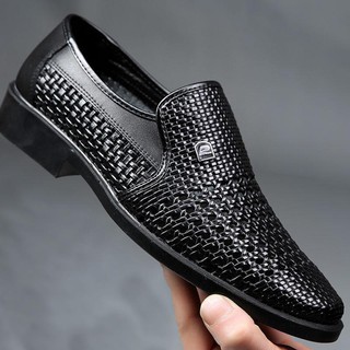 สินค้า 👞รองเท้าหนัง ผู้ชาย👞แฟชั่นลำลอง สำหรับผู้ชาย รองเท้าหนังระบายอากาศ
