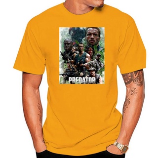 เสื้อยืดผ้าฝ้ายพิมพ์ลาย เสื้อยืด พิมพ์ลายเอเลี่ยน Arnold Schwarzenegger Predator สําหรับผู้ชาย