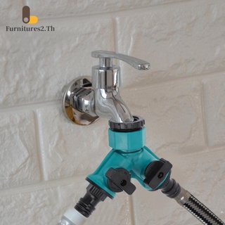 ภาพหน้าปกสินค้าHousehold Y Shunt Adapter Connector Garden Hose Faucet Switch On / Off Valve Pipe FittingsShunt อะแดปเตอร์เชื่อมต่อท่อ ก๊อกน้ำ สวิตช์เปิด ปิดท่อวาล์ว Y ที่เกี่ยวข้อง