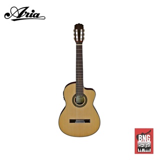 ARIA AK-30CE กีตาร์คลาสสิคไฟฟ้า รุ่นใหม่ล่าสุด สายเอ็น เล่นง่าย ไม่เจ็บนิ้ว มาพร้อมภาคไฟฟ้า Electric Classic Guitar