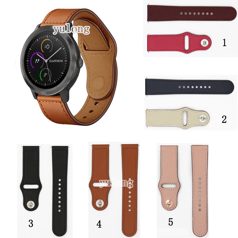 สินค้า สายหนังแท้สำหรับ Garmin Vivoactive 3 Music