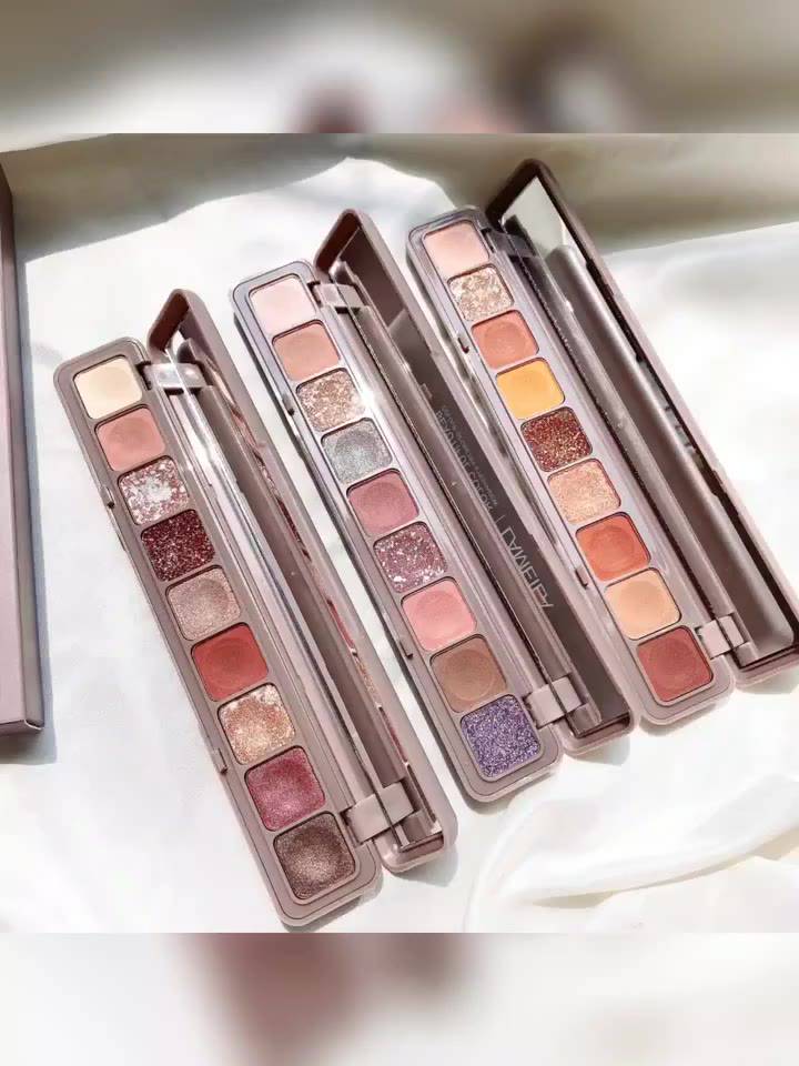 พร้อมส่ง-พาเลทอายแชโดว์-เนื้อแมตต์-กลิตเตอร์-เลื่อม-9-สี-กันน้ํา