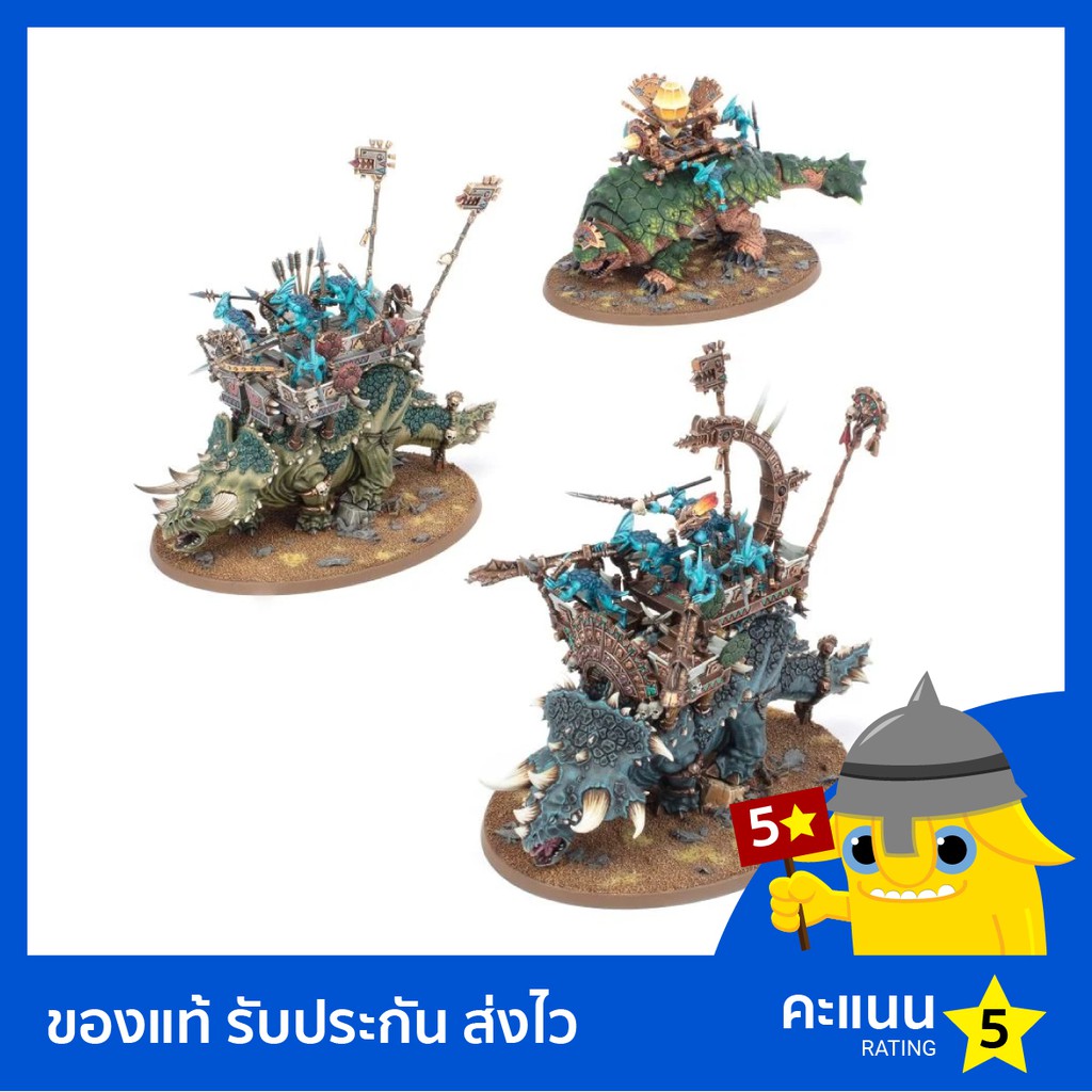 Warhammer AoS – Broken Realms: Gresh's Iron Reapers – 3 Chaos-Chariots – Baubar Als Gorebeast – 222 Teile, Mit Basen