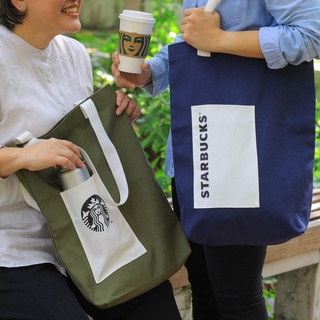 Carry All Tote Bag  Starbucks กระเป๋าสตาบัค กระเป๋าผ้าสตาบัค Starbucksbag