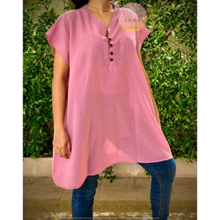 Woman top, Shirt blouse, Cotton shirt for women, Casual shirt, Long sleeved top, Ladies shirt, Asymmetric