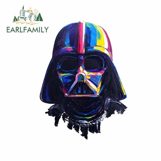 Earlfamily สติกเกอร์ ลาย Darth Vader Star War ขนาด 13 ซม. x 9.7 ซม. สําหรับตกแต่งหน้าต่างรถยนต์ DIY