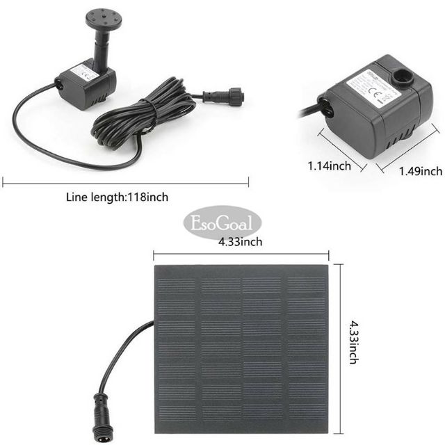 esogoal-หัวสปริงเกลอร์พลังงานแสงอาทิตต์-ปั๊มน้ำพลังงานแสงอาทิตย์-น้ำพุสวน-pond-ปั๊ม-solar-pump-bird-bath-fountain