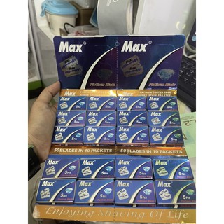 สินค้า 💥ถูกที่สุด💥ใบมีดโกน2คม Max 1 แพ็คมี20กล่องเล็ก