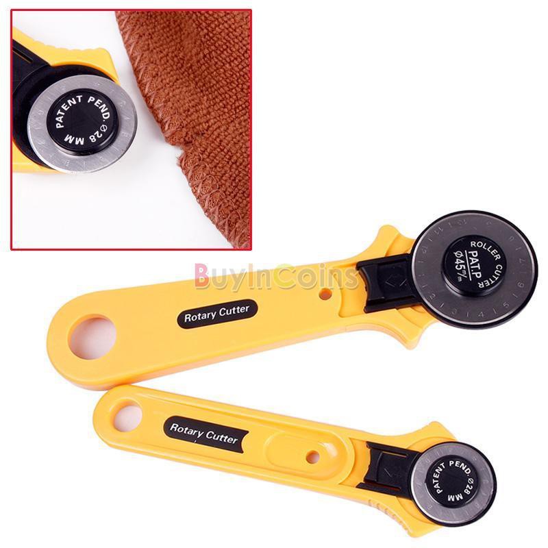 bestprice1920-yellow-28mm-45mm-circular-blade-craft-rotary-cutter-เครื่องตัดโรตารี่