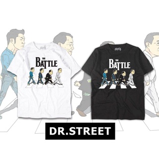 Dr.street เสื้อยืดการเมือง THE BATTLE เสื้อยืดแนวสตรีท XZ