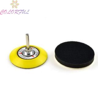 Sanding pad Supplies 3 Inch 75mm Buffering Hook and Loop Soft Foam 6.35mm shank Sander Polishing Electric drill