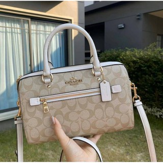 💥COACH FACTORY OUTLET ROWAN SATCHEL IN SIGNATURE BAG