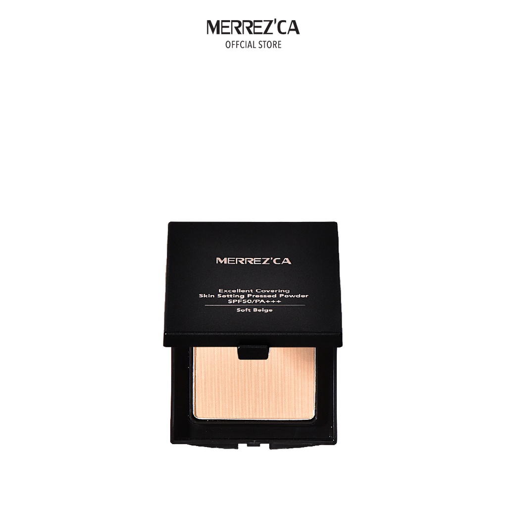 ภาพหน้าปกสินค้าMerrez'Ca Excellent Coveing Skin Setting Pressed Powder mini SPF50/PA+++ จากร้าน merrezca_official บน Shopee