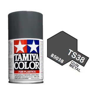 ภาพขนาดย่อของภาพหน้าปกสินค้าสีสเปย์ Tamiya TS-38 GUN METAL 100ML จากร้าน konrakmodel บน Shopee ภาพที่ 1