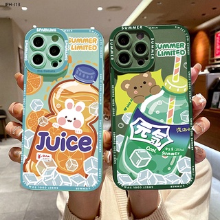 Compatible With Iphone 13 12 Pro Max Mini เข้ากันได้ เคสไอโฟน สำหรับ Cartoon Chilled Summer Drink เคส เคสโทรศัพท์ เคสมือถือ Full Cover Shell Shockproof Back Cover Protective Cases