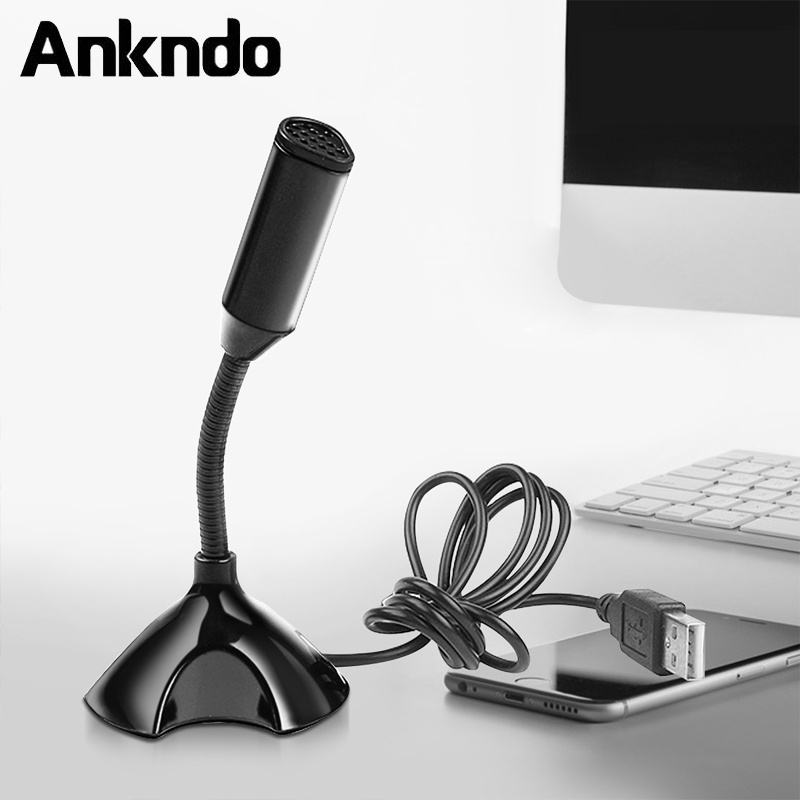 ankndo-ขาตั้งไมโครโฟนสตูดิโอ-usb-พร้อมขาตั้งสําหรับแล็ปท็อป